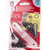 Drukknopen set | 10 mm | Baby - Ring | zwart metaal | 15 stuks Drukknopen KIN - 10 - BABY - ZWART - METAAL 8590265006722